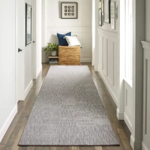 A long, grey Shaw Floors area rug | Broadway Carpet & Flooring